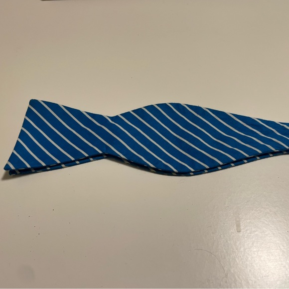 Blue Striped Bow Tie from the Tie Bar - Picture 1 of 3